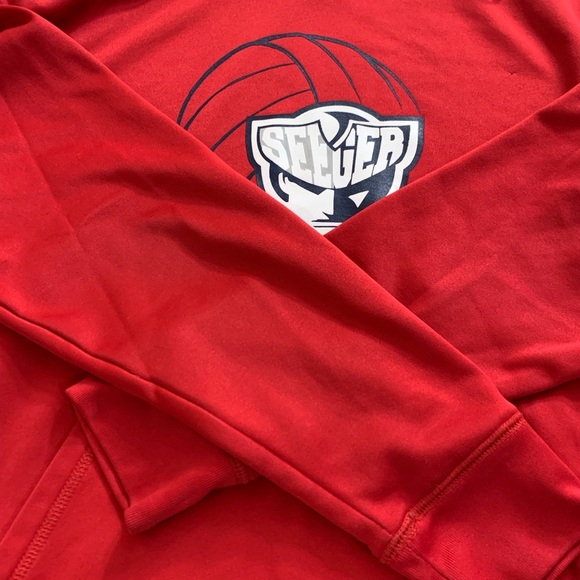 Red Women's Sweatshirt - Picture 4 of 7